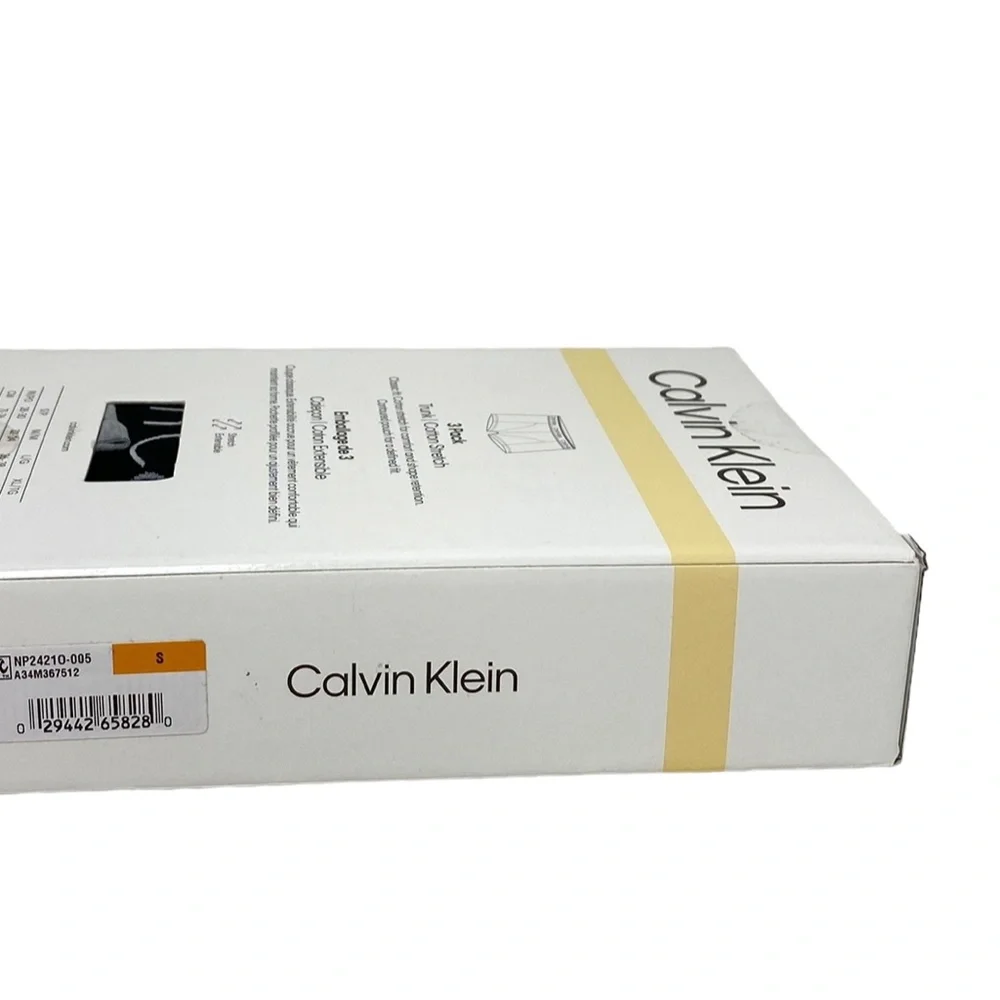 Calvin Klein Men’s Underwear 3-Pack Trunk Cotton Stretch Black Gray NB24210-005 - Picture 7 of 8